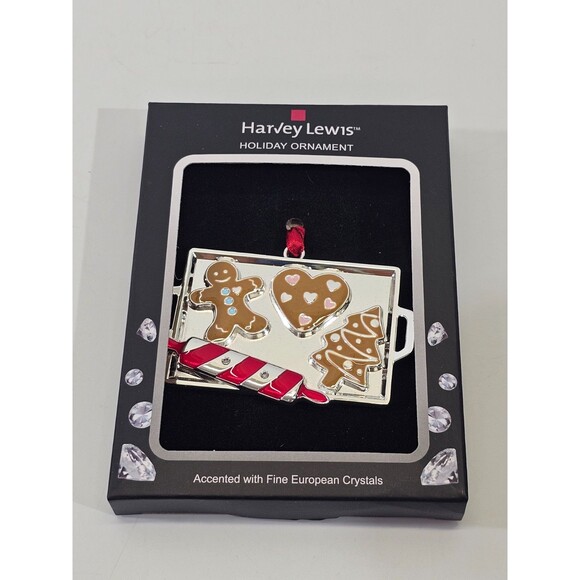 ALK Harvey Lewis Holiday Ornament Christmas Cut Out Cookies Baking Tray Roll Pin - Picture 1 of 2